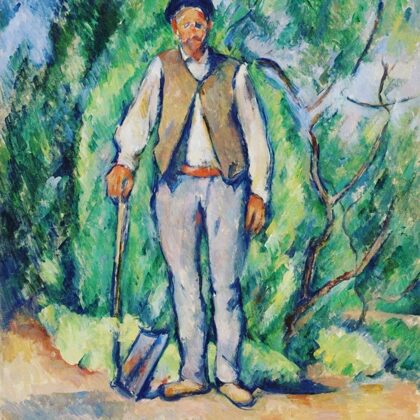 Gardener (Le Jardinier), Paul Cézanne, c. 1885 (possibly later). Oil on canvas, Overall: 2
