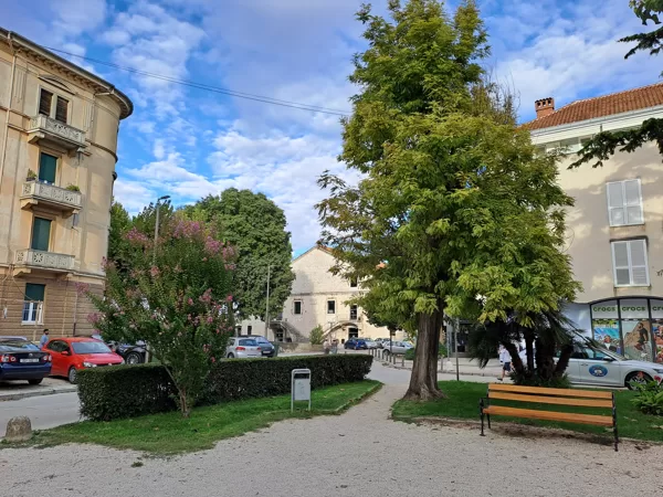 Park of heads in Zadar, Croatia